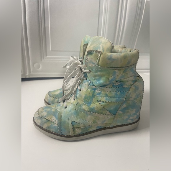 Jeffrey Campbell Tie Dye Sneaker Wedges - Size 9 - Picture 1 of 7